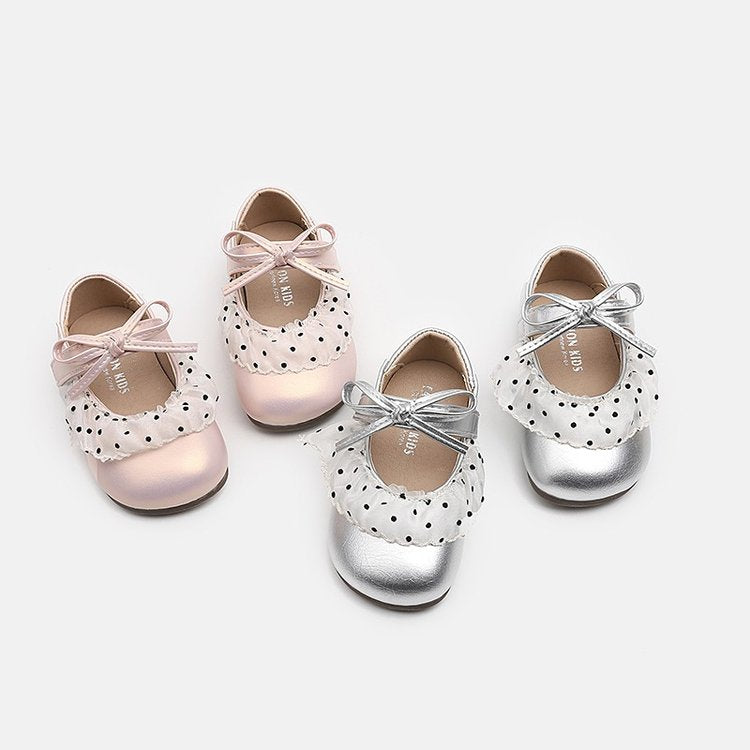 Korean-style Spring And Autumn Retro Soft Sole Leather Shoes For Girls In Princess Fashion