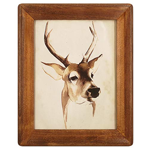 icheesday 8x10 Picture Frames,Brown Rustic Wood Frame with Glass Front, Display 10x8 inch Photos for Table Top Display and...