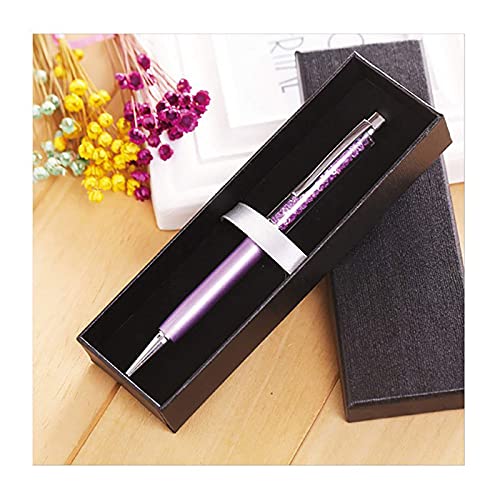 Zhi Jin 5Pcs Luxury Black Jewelry Ballpoint Pen Gift Box with Cushion Pencil Boxes Empty Bulk Case Collection Set for Busi...