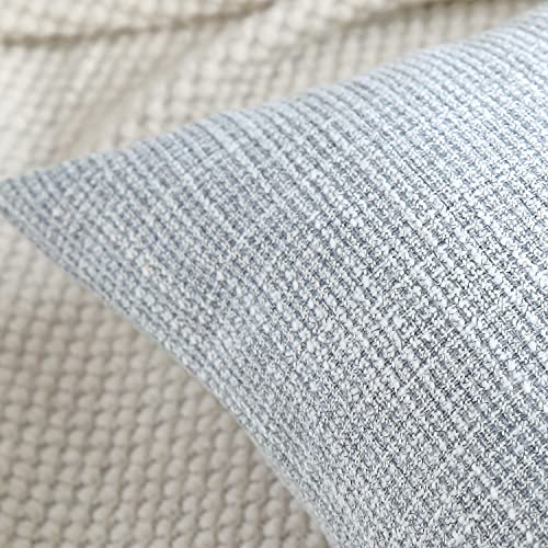 OTOSTAR Linen Throw Pillow Covers Set of 2 Decorative Square Pillowcases Cushion Covers 24x24 Inch for Home Decor Sofa Bed...