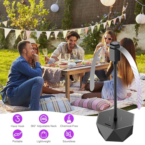 PIMAG Fly Fans for Tables, Fly Repellent Fan Outdoor Indoor Keep Flies Away, Fly Repellent Fans for Tables with Holographi...
