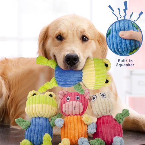 SyChien 3 Pack Squeaky Dog Stuff Set for Small Medium Large Dogs（Pet Use Only）