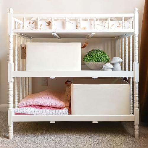CHICVITA Storage Baskets for Shelves, Closet Organizers and Storage, Modern, Beige, 2-Pack, 16 ¾" L x 11" W x 9 ¾" H