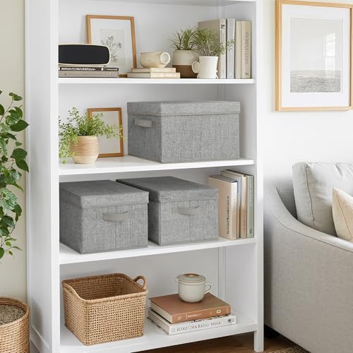 GRANNY SAYS Storage Bins with Lids, Keepsake Memory Box, Storage Basket with Lid, Closet Storage Organizer Bins, Decorativ...