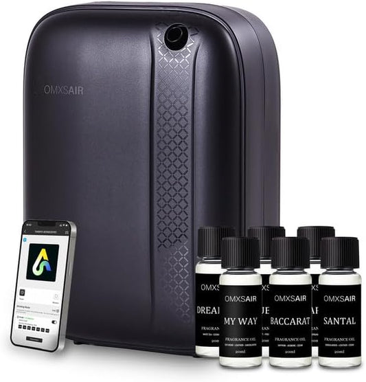 Hotel Waterless Essential Oil Diffuser – Include Top6 Scent Oil - 400ml/2000 Sq Ft - Aromatherapy Scent Diffuser Machine, ...