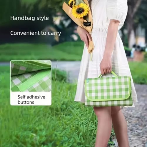 1PC Waterproof Foldable Picnic Blankets – Thickened Non-Woven Fabric, Moisture-Proof for Beach, Camping & Outdoor Trips - ...