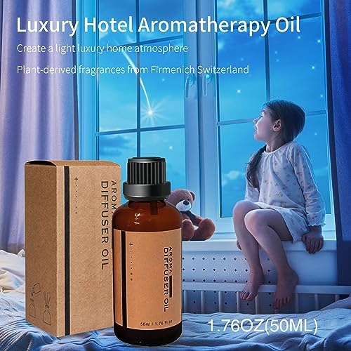 BOHOFAM Aroma Essential Oil Diffuser 360 ML,Volcano and Flame Diffuser/Humidifier,give1.76 oz Hotel Collection Essential O...