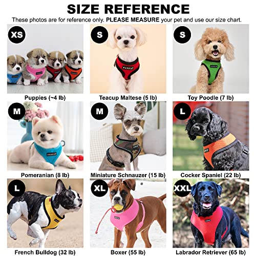 Puppia Soft Dog Harness No Choke Over-The-Head Triple Layered Breathable Mesh Adjustable Chest Belt and Quick-Release Buck...