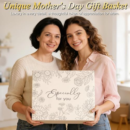 Mothers Day Birthday Gifts for Women Self Care Get Well Soon Gift Basket, Spa Care Package Thinking of You Sunflower Gift...