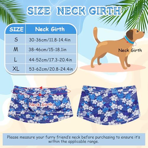 Dansydaisy 5 Pcs Dog Cooling Bandanas Instant Cooling Neck Wraps Breathable Ice Scarf Pet Basic Collar for Small to Large ...