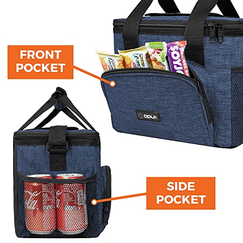 OPUX Soft Cooler Bag, Insulated Collapsible Lunch Cooler Bag for Men Work Camping Beach Travel, Portable Soft Sided Leakpr...