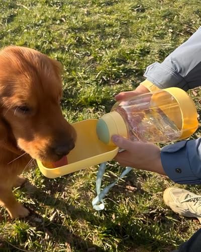 35oz Water Bottle, Portable Dog Water Bottle with Shoulder Strap, BPA Free, Leak Proof, Large Capacity, Pet Water Dispense...