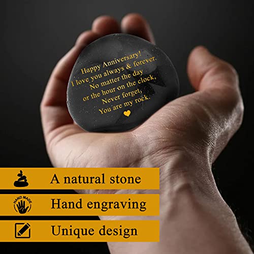 VELENTI Happy Anniversary Decorative Stones Rock - Heartwarming You are My Rock Wedding Presents, Inspiring Anniversaries ...