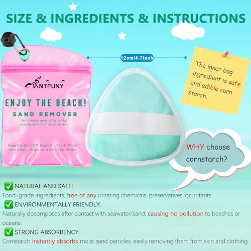 Triangle Sand Remover for Beach Sandproof Cleaner Eraser Wipe Off Mitt Duster Cup Holder Game Toy Cruise Ship Accessories ...