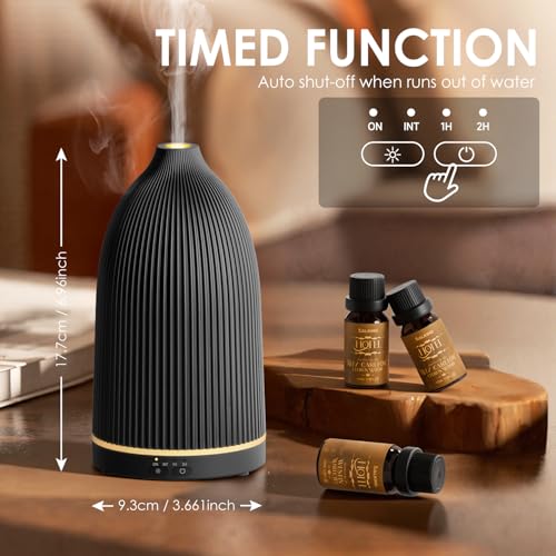 SALKING Essential Oil Diffuser, 100ml Aromatherapy Diffusers with Adjustable Mist Mode Timer Setting, Ultrasonic Diffusers...