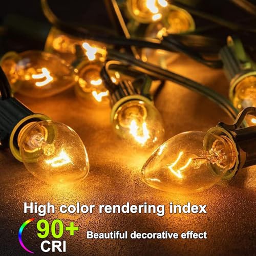 PaeorRorL Night Light Bulbs 4 Watt 15 Pack E12 Base Dimmable Plug in Night Light Bulbs - C7 Small Light Bulb Replacement f...