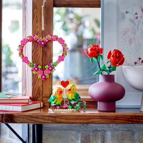 LEGO Heart Ornament Building Toy Set - Fun Arts and Crafts Idea for Girls and Boys, Ages 9+ - Display on The Wall as Home ...
