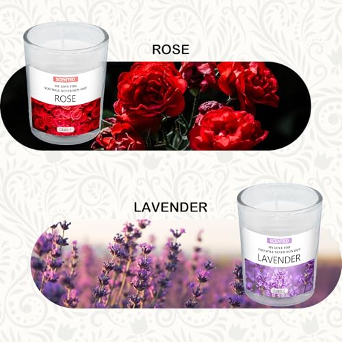 Scented Candles Gifts Set for Women, Aromatherapy Soy Wax Candles for Home, 6 Pack Jar Candle for Men Birthday, Valentine,...