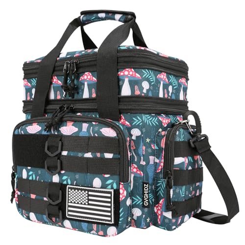 GVGHIDZ Tactical Lunch Bag for Men and Women – Large Insulated, Leakproof, Waterproof Cooler with Dual Compartments and Un...