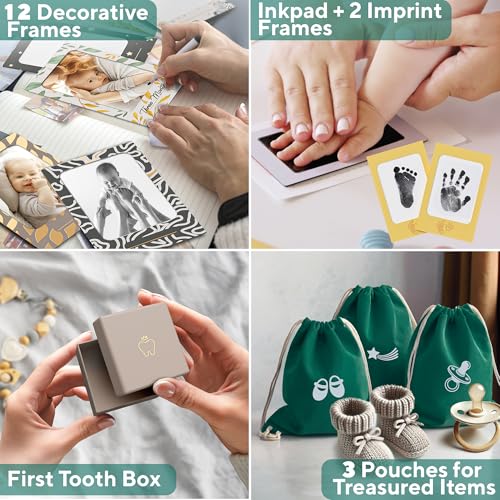 Ultimate Baby Keepsake Box for Boys & Girls - Unique New Parents Gifts for Couples - 10 Beautiful Keepsake Ideas Inside - ...
