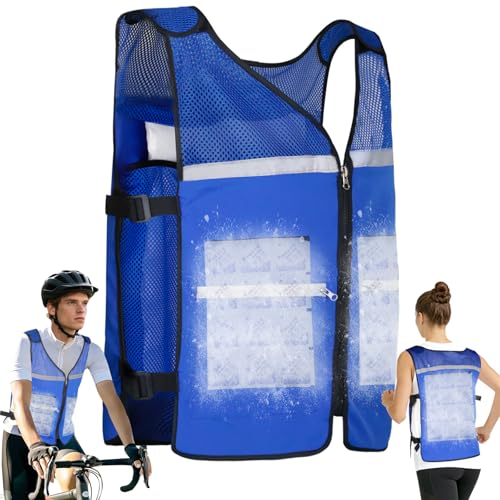 KkaFFe Cooling Vest for Men and Women for Hot Weather，Cooling Jacket Safety Vest/Running Lightweight Waistcoat