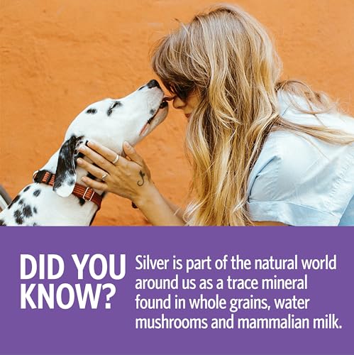 Sovereign Silver Pets Immune Support - Colloidal Silver, Bio-Active Silver Hydrosol, for Dogs and Cats 10 ppm, Liquid Drop...