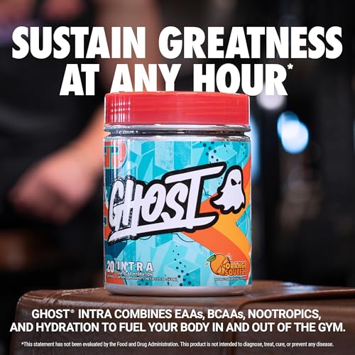 GHOST Intra Workout Powder, Orange Squeeze - BCAAs, & EAAs, Nootropics & Hydration - Essential & Branch Chain Amino Acids ...