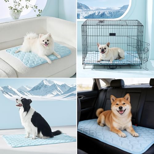 GASUR Cooling Mat for Dogs, Q-Max>0.5 Instant Temp Drop Dog Cooling Mats for Medium Dogs&Cats, Cooling Pad for Dog - Indoo...