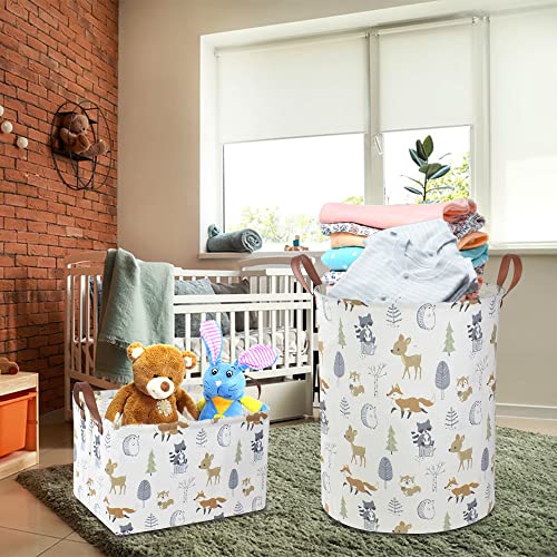 NTAOHAMPER Rectangular Storage Basket, Books Box, Gift Basket, Room Decor(Animal)
