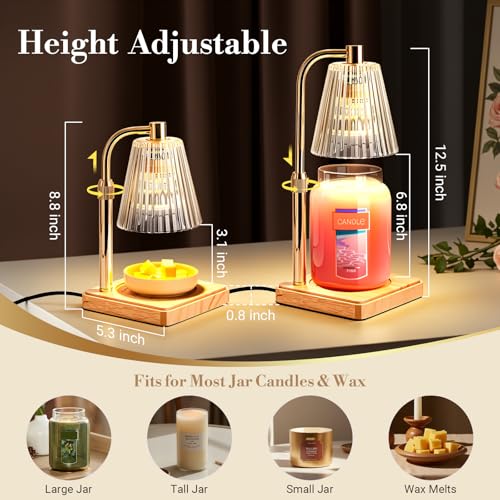 Marycele Candle Warmer Lamp with Timer, Wax Melt Warmer for Jar Candles, Christmas Birthday Gifts for Women Mom Sister Fri...