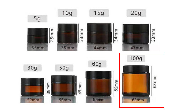Amber Glass Cream Jar For Light-sensitive Products