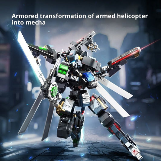 Building Blocks Wu Zhishi Lei Yin Deformation God Of War Assembly Model Building Blocks Toys