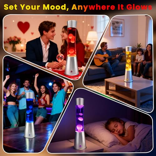 Soarling 17 Colors Changing Liquid Motion Lamps LED Night Light for Kids Adults Teens 15.5 Inch Large Big Relax Mood Table...
