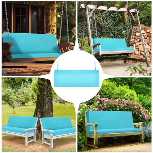 SmoothNovelty 48x18 Inch Patio Bench Cushion Covers Outdoor Waterproof UV Protection Loveseat Swing Replacement Cover with...