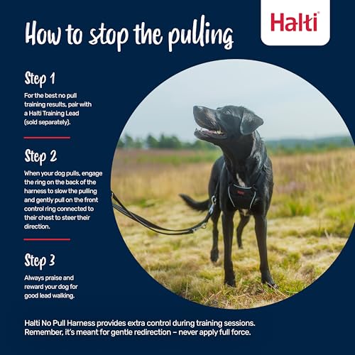 Halti No Pull Harness - Stop Your Dog Pulling on the Leash. Adjustable, Lightweight and Easy to Use. Reflective Dog Traini...