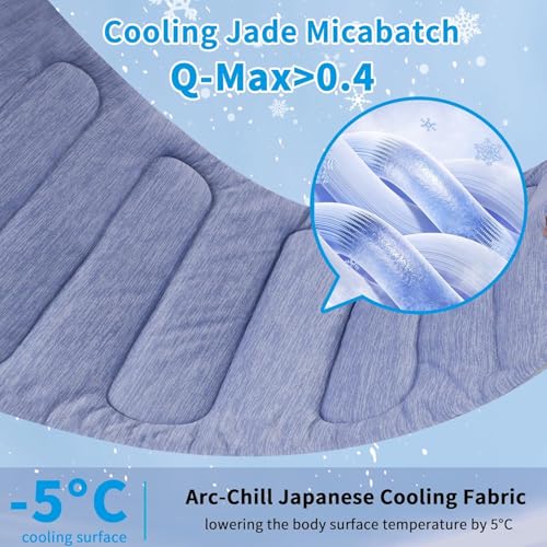 PAIGTEK Cooling Mat for Large Dogs - Double-Sided Waterproof & Cool, Q-MAX>0.47, Portable Dog Cooling Mat for Summer. (L -...