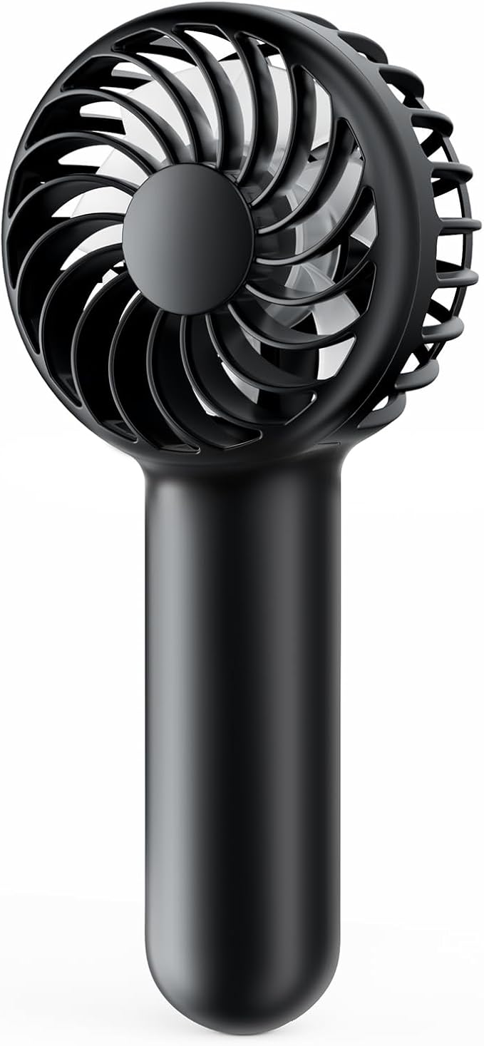 Gaiatop Mini Portable Handheld Fan, 3 Speed Powerful Battery Operated, Small USB Rechargeable Personal Fan for Makeup Eyel...
