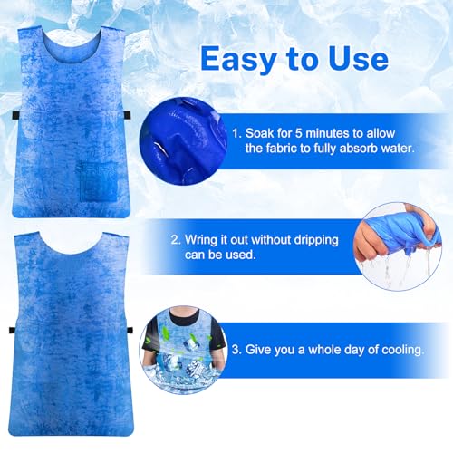 AstraLoom PVA Water-Activated Cooling Vest for Men & Women - Evaporative Ice Vest for Hot Weather, Outdoor Work & MS Relie...
