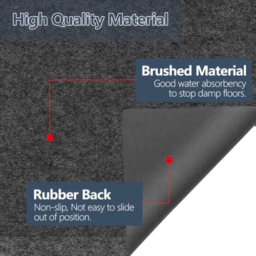 Water Absorbency Water Cooler Mat with Non-Slip Backing, 24 x 36 Inch Leak-Proof Protection Mat for Water Dispensers and R...