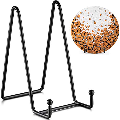 TR-LIFE Plate Stands for Display - 6 Inch Stand + Metal Frame holder stand Picture, Decorative Plate, Book, Photo Easel (2...