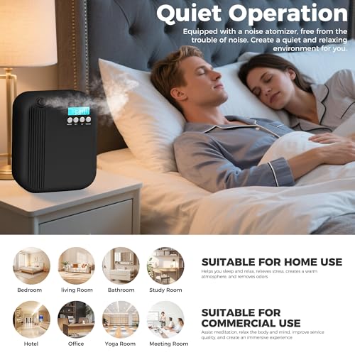 Hotel Collection Diffuser, 3000 Sq.Ft of Coverage, Scent Diffusers for Home Large Room, Office Waterless Essential Oil Dif...