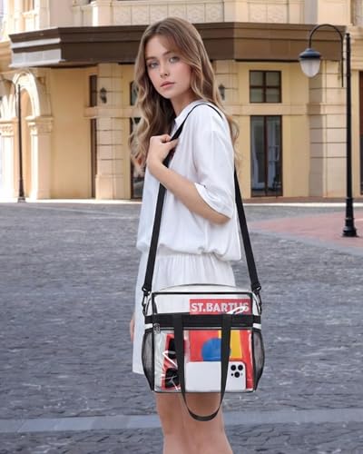 Paxiland Clear Bag for Stadium Events 12x6x12 inches, Clear Tote Bag with Reinforced Strap, Clear HandBag for Sports Concert