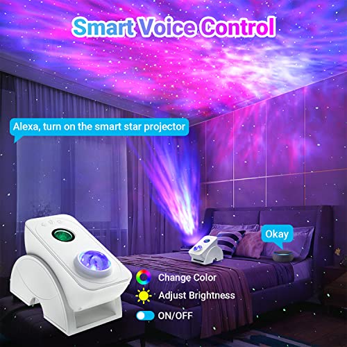 Galaxy Projector,Star Projector Galaxy Light,Smart Northern Lights Projector,Aurora Starlight Projector,Rotatable Nebula L...