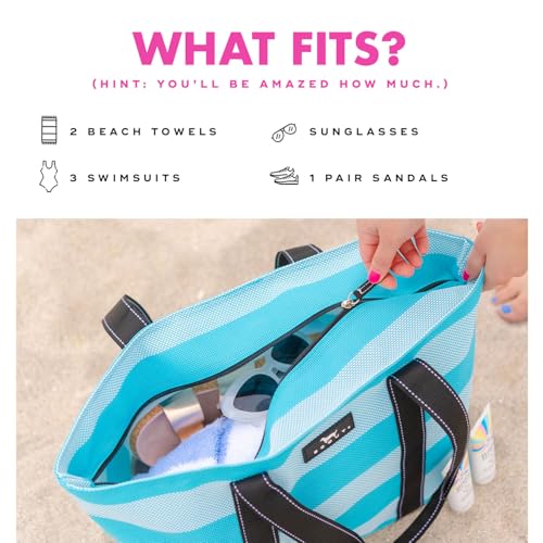 SCOUT Joyride - Large Sandproof Beach Bag For Women - Durable Mesh Woven Beach Tote, Pool Bag - Fabric Lets Sand Escape