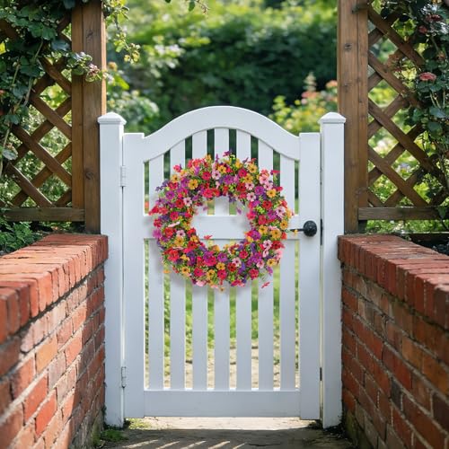 Ammyoo Artificial Flowers Garland Ivy, 4 Pack 5.9 FT Spring Summer Decor UV Resistant Fake Mums Floral Vine Silk Daisy Han...