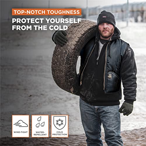 RefrigiWear Men's Iron-Tuff Vest - Insulated, Water-Repellent, Wind-Tight Finish, Comfort Rating: -50°F