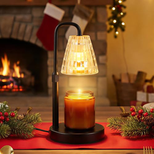 Glimra Candle Warmer Lamp with Timer,Dimmable Candle Warmwr for Jar Candles,Adjustable Cabdle Warmer Birthday Gifts,for Mo...