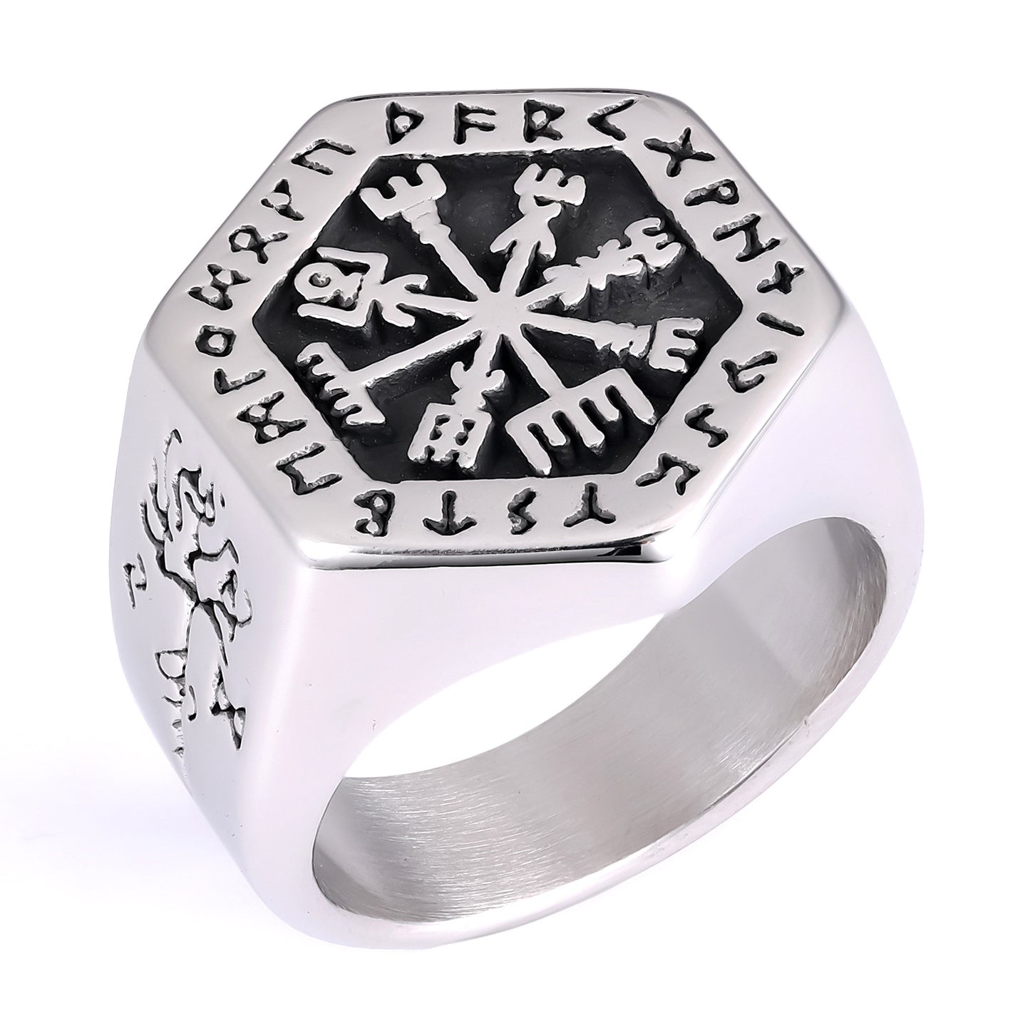 Viking Stainless Steel Mens Fashion Ring