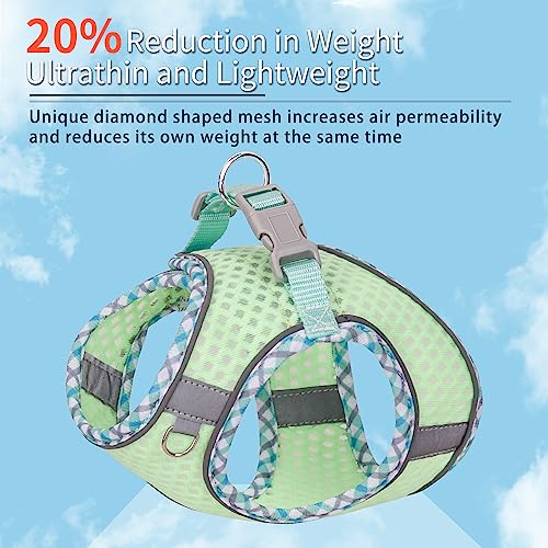 JOYPAWS Step in Dog Harness and Leash Set, No Pull Escape Proof Vest Harness with Soft Diamond Mesh and Reflective Bands, ...