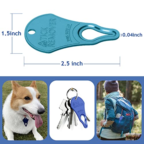 JOTOVO 3 Pack Tick Remover Tool Portable, Tick Removal for Pet and Humans, Safe and Reliable, Pain-Free, Essential Tools f...